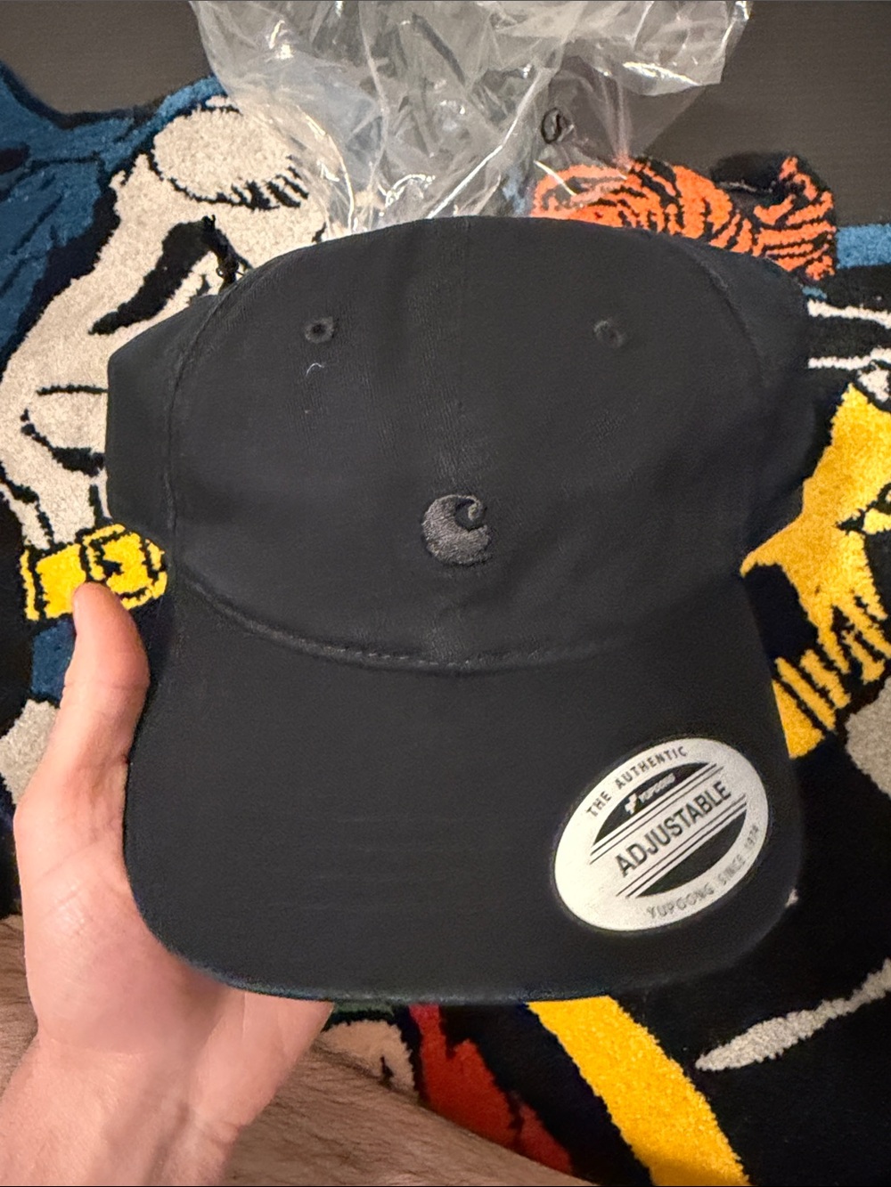 Carhartt Black Embroidered Logo Adjustable Cap